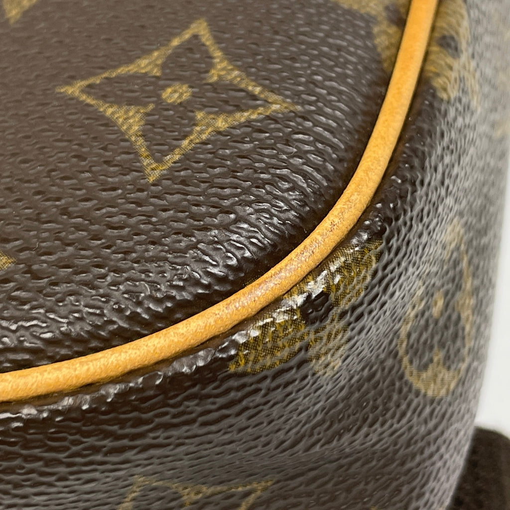 ルイ・ヴィトン ポシェット ガンジュ ショルダーバッグ 肩掛け ボディバッグ モノグラム ブラウン M51870 メンズ 【中古】brbag