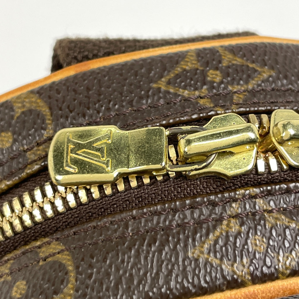 ルイ・ヴィトン ポシェット ガンジュ ショルダーバッグ 肩掛け ボディバッグ モノグラム ブラウン M51870 メンズ 【中古】brbag