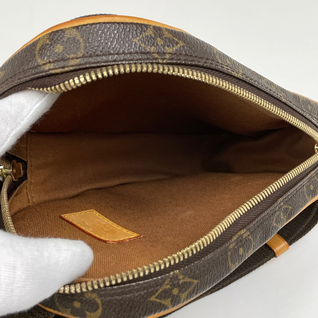 ルイ・ヴィトン ポシェット ガンジュ ショルダーバッグ 肩掛け ボディバッグ モノグラム ブラウン M51870 メンズ 【中古】brbag