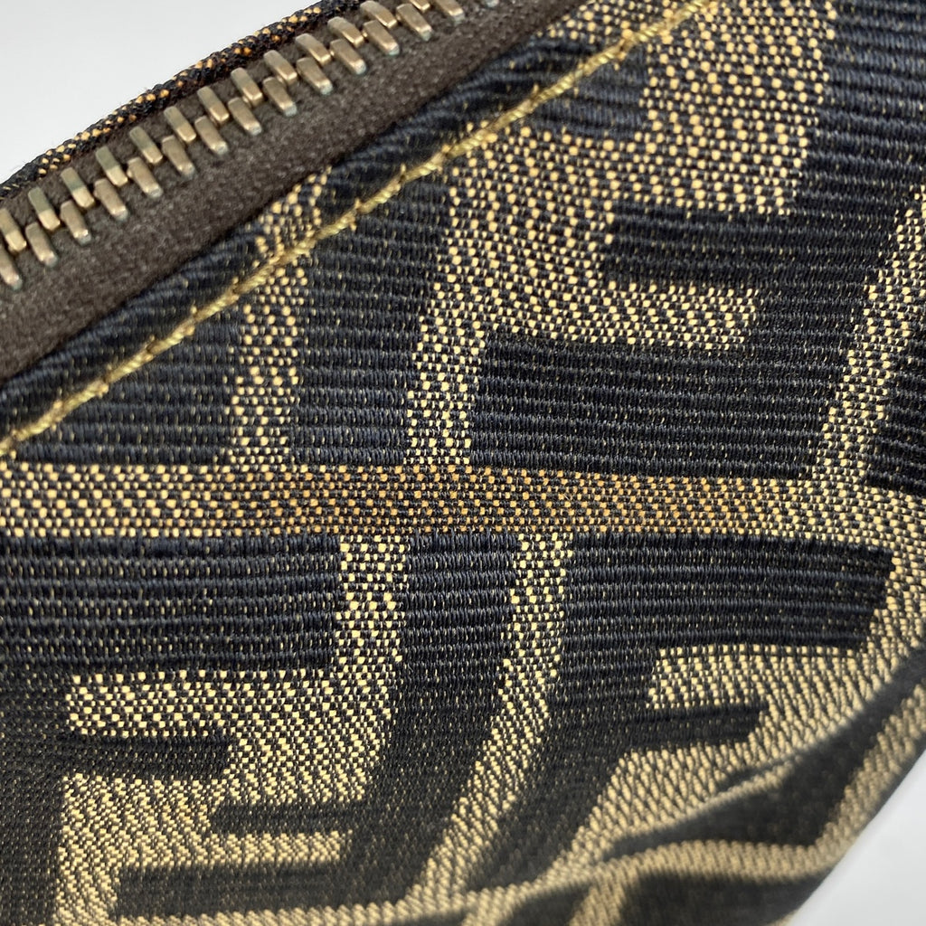 フェンディ ズッカ柄 ショルダーバッグ ワンショルダー 肩掛け ショルダーバッグ キャンバス ブラウン レディース 【中古】brbag