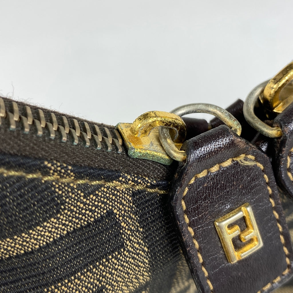 フェンディ ズッカ柄 ショルダーバッグ ワンショルダー 肩掛け ショルダーバッグ キャンバス ブラウン レディース 【中古】brbag