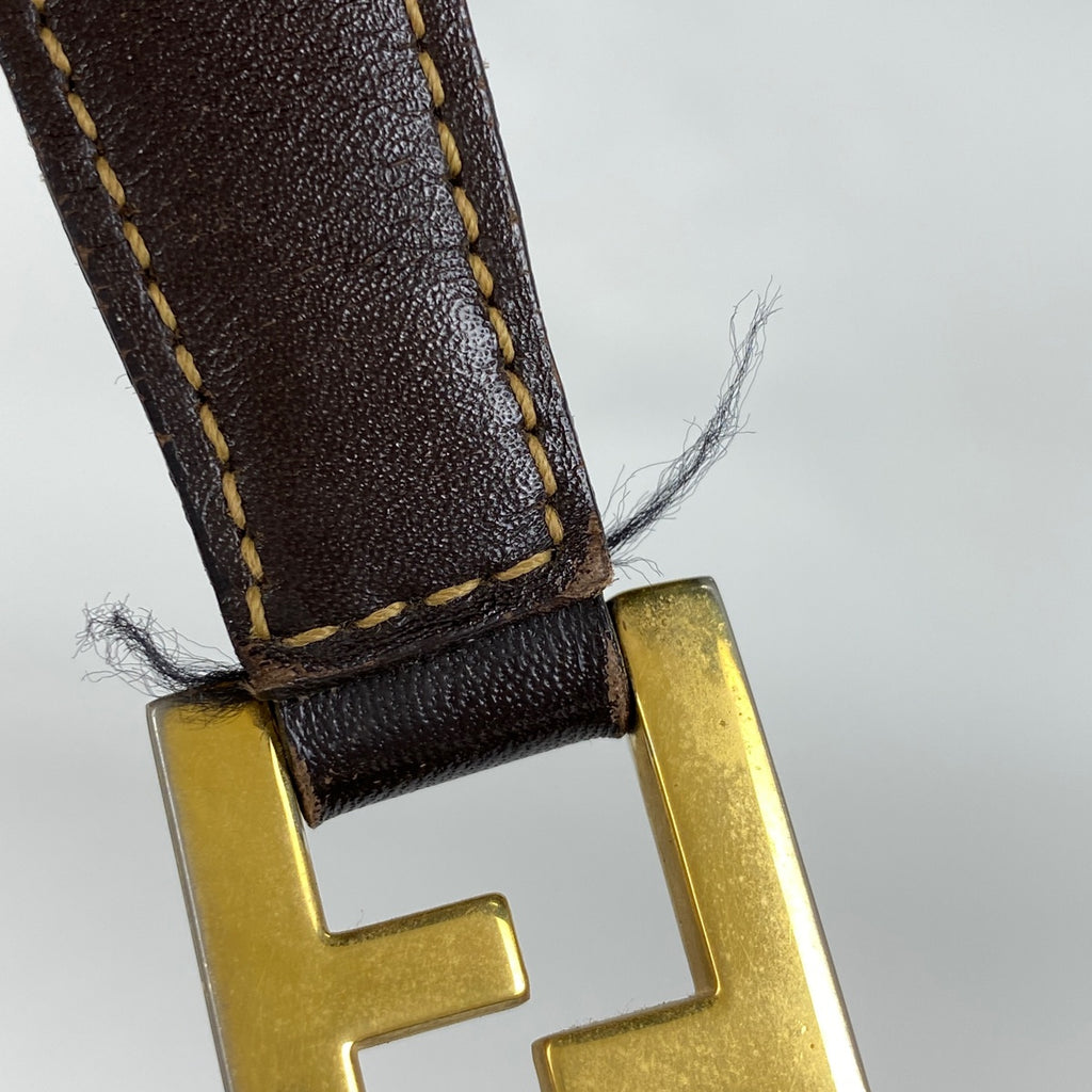 フェンディ ズッカ柄 ショルダーバッグ ワンショルダー 肩掛け ショルダーバッグ キャンバス ブラウン レディース 【中古】brbag