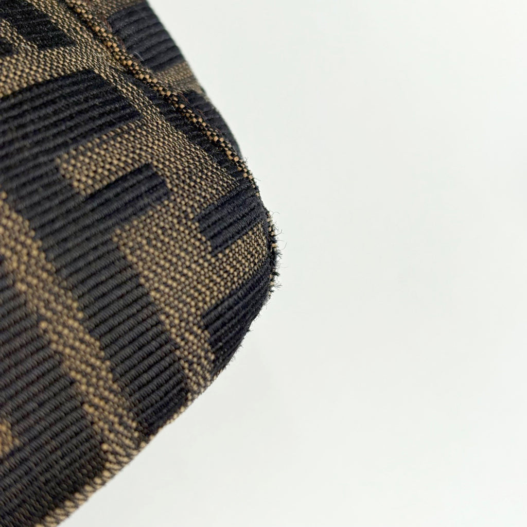 フェンディ ズッカ柄 ハンドバッグ 手提げ トートバッグ 総柄 ハンドバッグ キャンバス ブラウン 26693 レディース 【中古】brbag