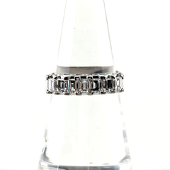 メレダイヤ デザインリング プラチナ 指輪 リング 11号 Pt900 ダイヤモンド レディース 【中古】nbjwl