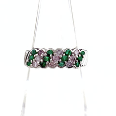 Pt900 エメラルド リング 11号 0.38ct レディース ノンブランドジュエリー 中古 nbjwl