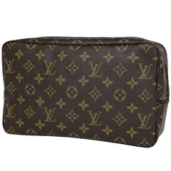 ルイ・ヴィトン トゥルース トワレット 28 メイク コスメ セカンドバッグ 化粧ポーチ モノグラム ブラウン M47522 レディース ブランドバッグ・小物 【中古】brbag