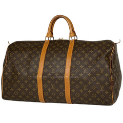 ルイ・ヴィトン キーポル 55 ハンドバッグ 旅行 出張 ビジネス ボストンバッグ モノグラム ブラウン M41424 レディース 【中古】brbag