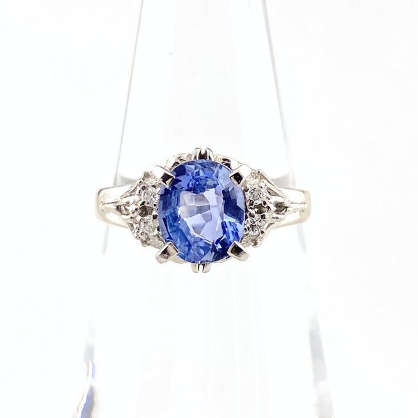 サファイアとメレダイアのリング サファイアとメレダイアのリング サファイアとメレダイアのリング