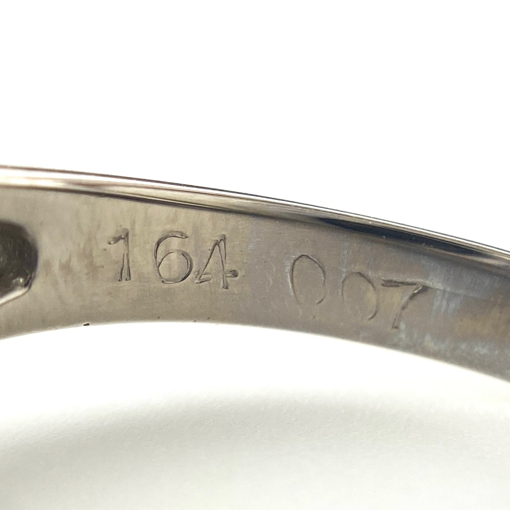 サファイア デザインリング プラチナ メレダイヤ 指輪 リング 11.5号 Pt850 サファイア ダイヤモンド レディース 【中古】nbjwl