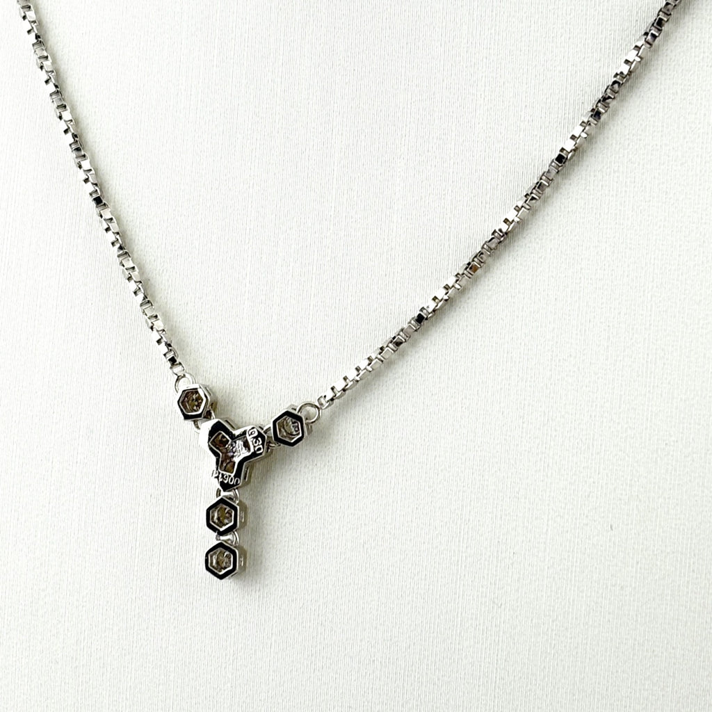 メレダイヤ デザインネックレス プラチナ ペンダント ネックレス Pt900 Pt850 ダイヤモンド レディース 【中古】nbjwl