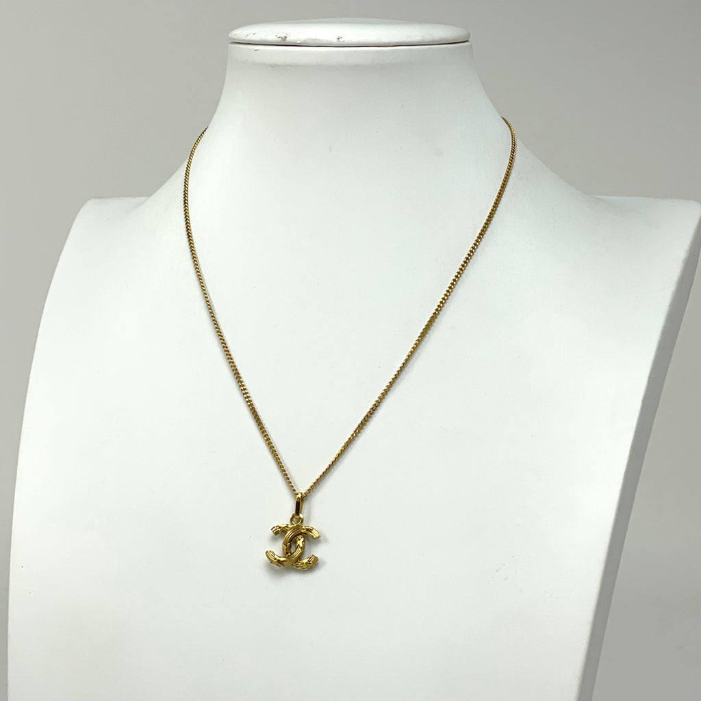 シャネル ココマーク ネックレス CC ペンダント ネックレス GP ゴールド レディース 【中古】bracc