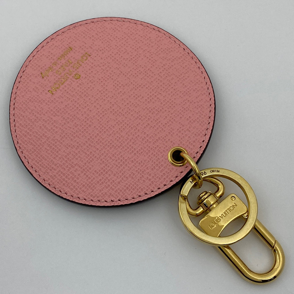 ルイ・ヴィトン ポルトクレ ジャングルドット キーホルダー キーリング バッグチャーム キーホルダー モノグラム ブラウン ピンク M42596 レディース 【中古】brbag