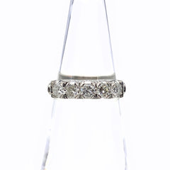 メレダイヤ デザインリング プラチナ 指輪 リング 8号 Pt900 ダイヤモンド レディース 【中古】nbjwl