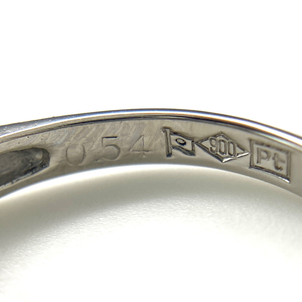 メレダイヤ デザインリング プラチナ 指輪 リング 8号 Pt900 ダイヤモンド レディース 【中古】nbjwl