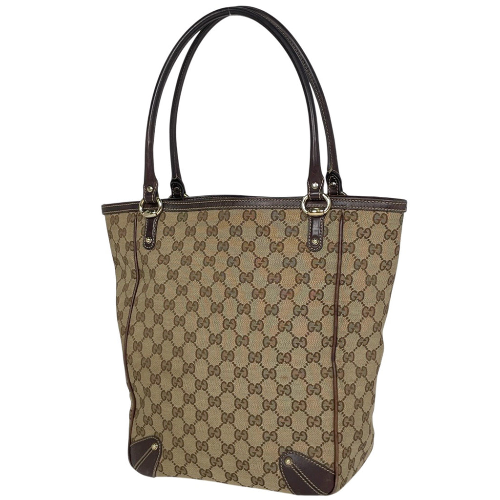 グッチ GG柄 トートバッグ ショルダーバッグ トートバッグ GGキャンバス ブラウン 161128 レディース 【中古】brbag