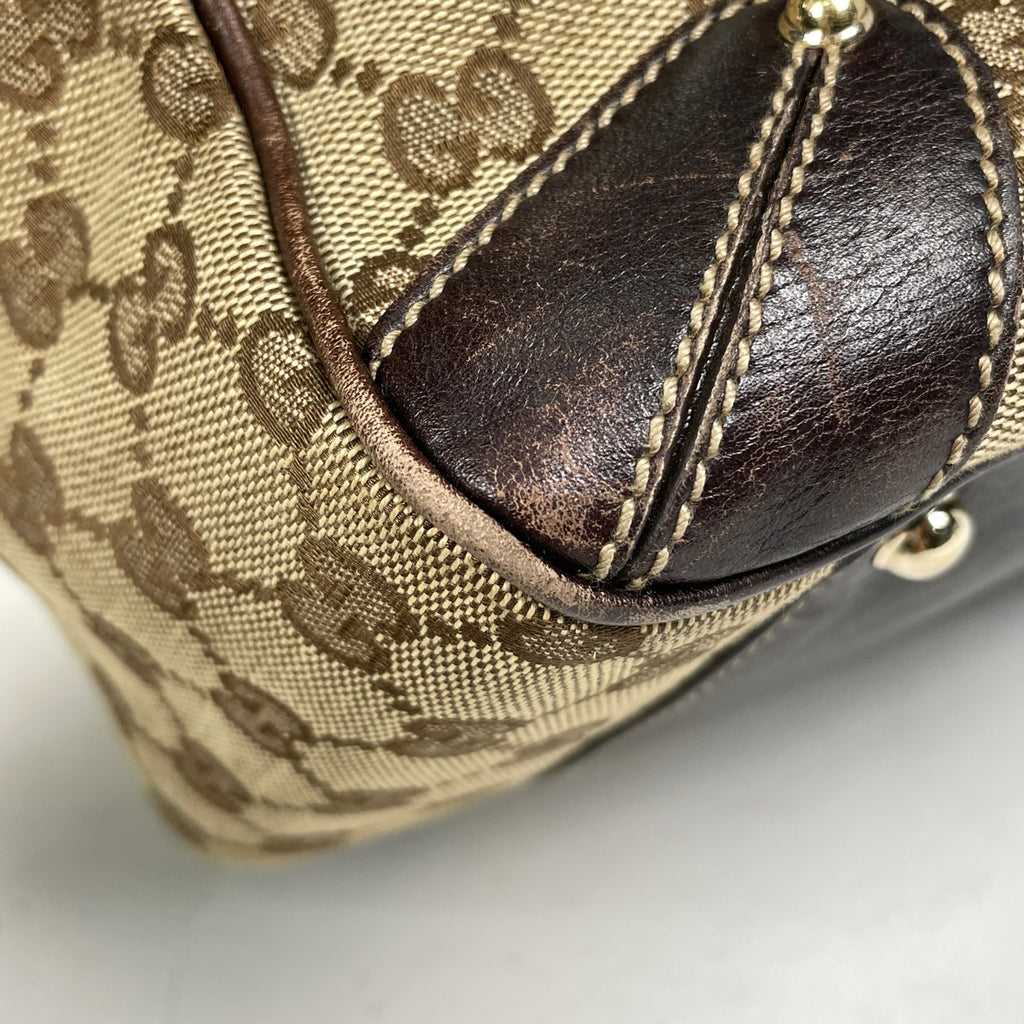 グッチ GG柄 トートバッグ ショルダーバッグ トートバッグ GGキャンバス ブラウン 161128 レディース 【中古】brbag