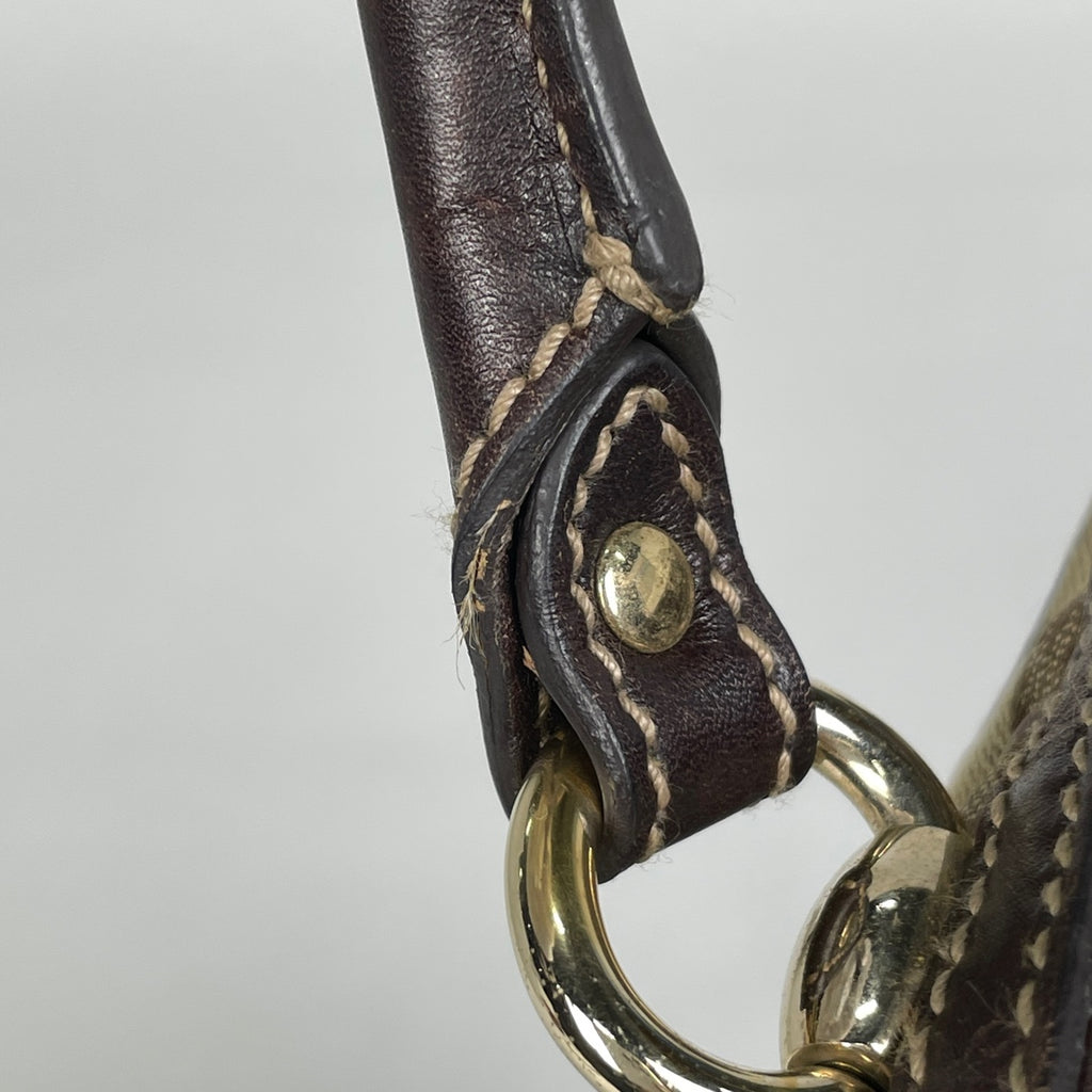 グッチ GG柄 トートバッグ ショルダーバッグ トートバッグ GGキャンバス ブラウン 161128 レディース 【中古】brbag