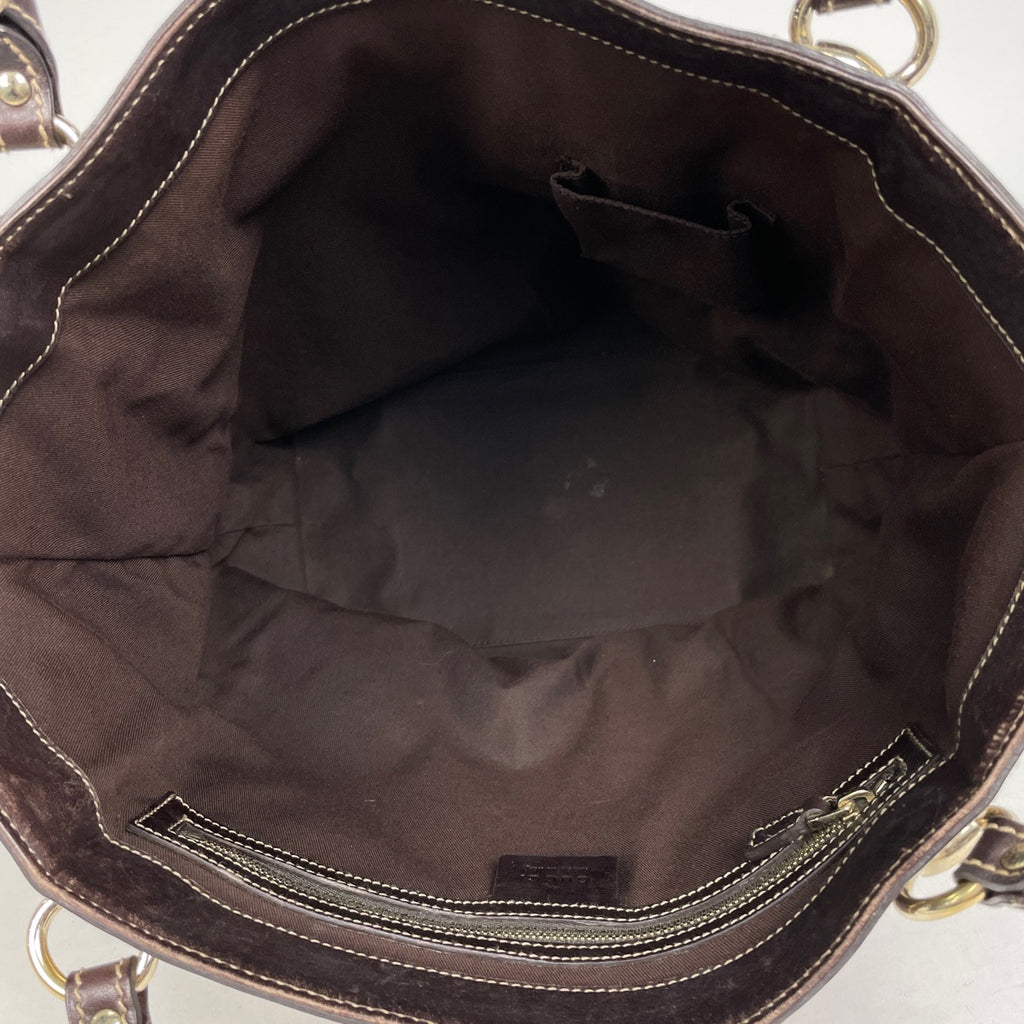 グッチ GG柄 トートバッグ ショルダーバッグ トートバッグ GGキャンバス ブラウン 161128 レディース 【中古】brbag