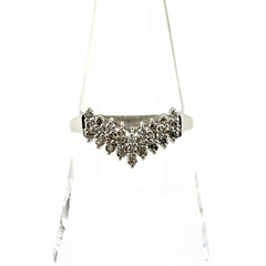 メレダイヤ デザインリング プラチナ 指輪 リング 18号 Pt900 ダイヤモンド メンズ ノンブランドジュエリー 【中古】nbjwl