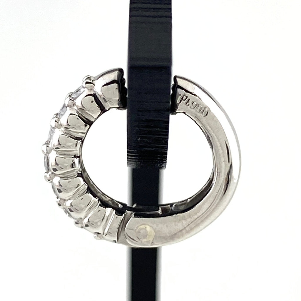 メレダイヤ デザインイヤリング プラチナ フープ イヤリング Pt900 ダイヤモンド レディース 【中古】nbjwl