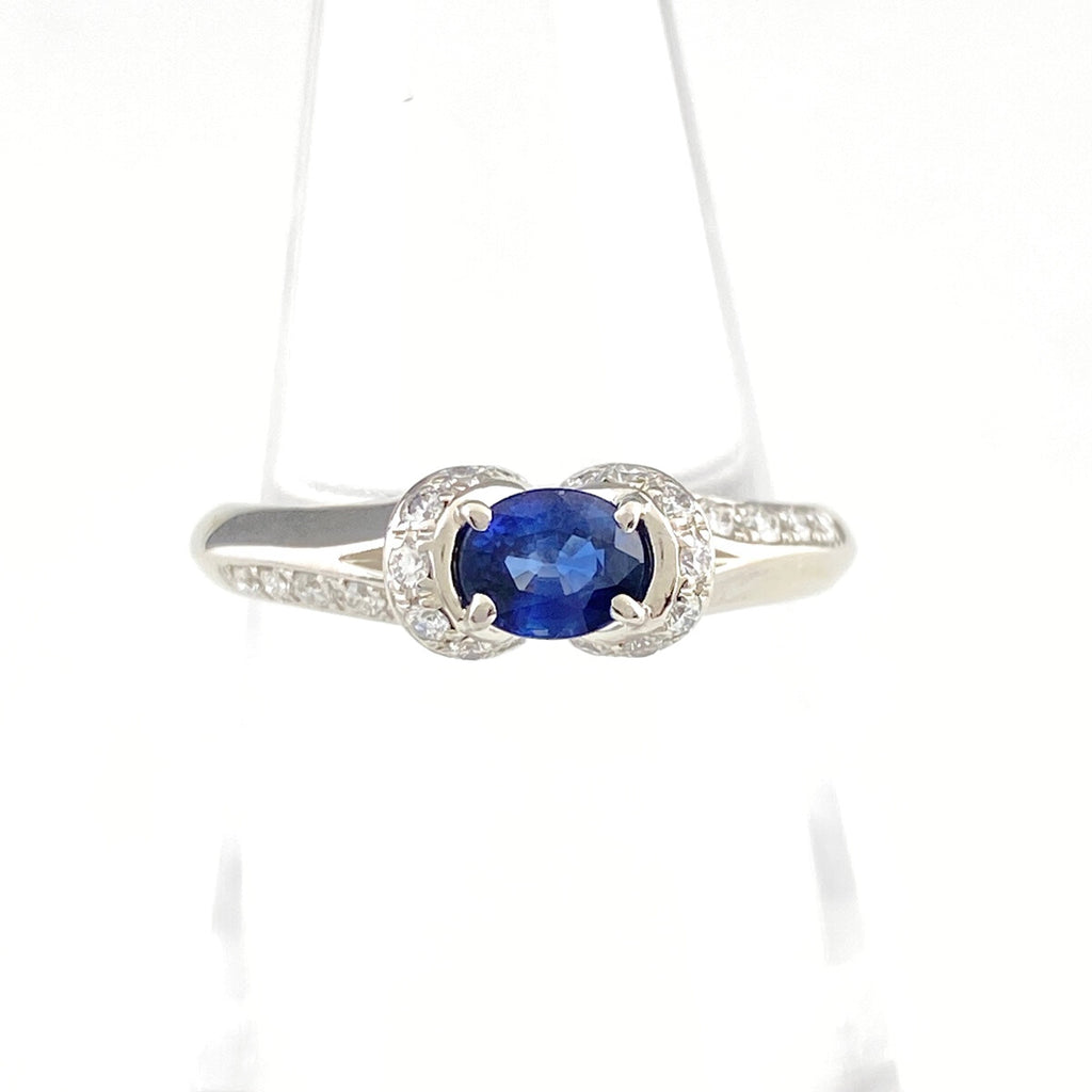 ポーラ PT900 サファイア リング プラチナ 12.5号 0.45ct レディース 中古 brjwl