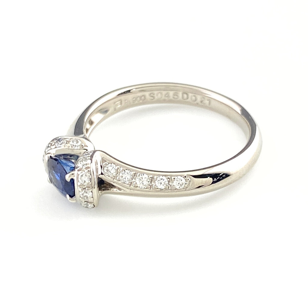 ポーラ PT900 サファイア リング プラチナ 12.5号 0.45ct レディース 中古 brjwl