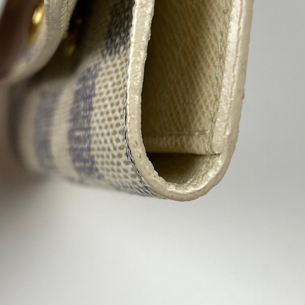 ルイ・ヴィトン ミュルティクレ 6 鍵入れ キーホルダー キーケース ダミエアズール ホワイト N61745 レディース 【中古】brbag