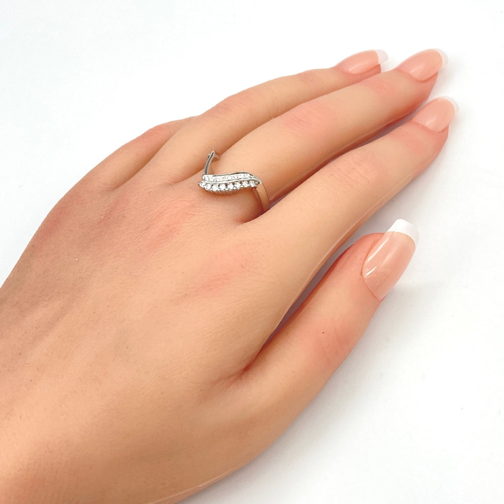 メレダイヤ デザインリング プラチナ 指輪 リング 16.5号 Pt900 ダイヤモンド レディース 【中古】nbjwl