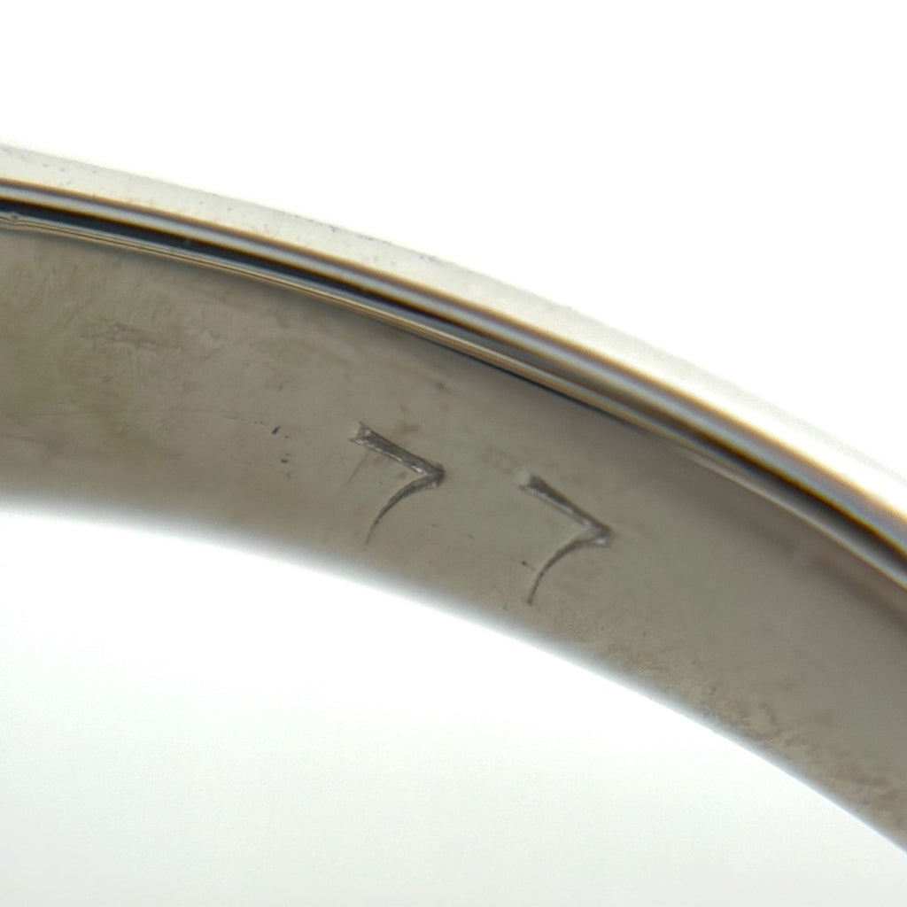 ブラックオパール デザインリング プラチナ 指輪 メレダイヤ リング 13号 Pt900 ブラックオパール ダイヤモンド レディース 【中古】nbjwl