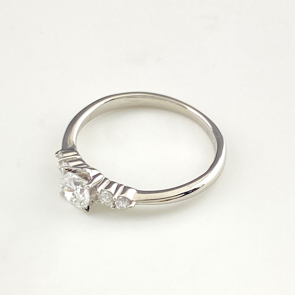 メレダイヤ デザインリング プラチナ 指輪 リング 10.5号 Pt900 ダイヤモンド レディース 【中古】nbjwl