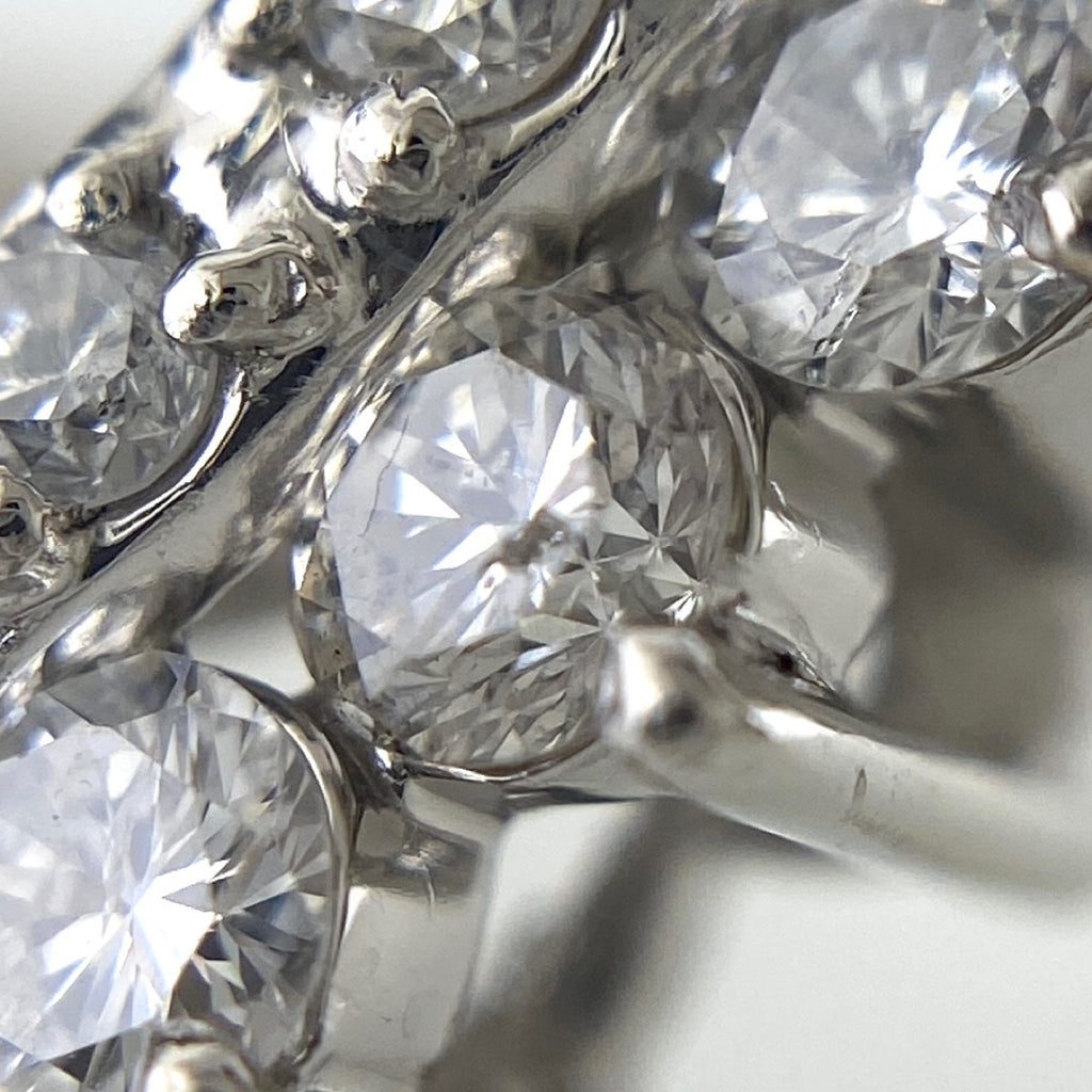 メレダイヤ デザインリング プラチナ 指輪 リング 19.5号 Pt900 ダイヤモンド メンズ 【中古】nbjwl