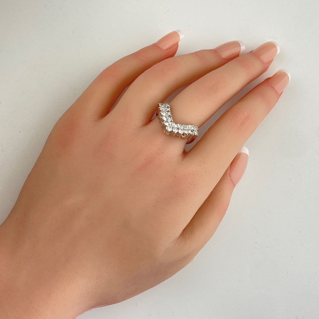 メレダイヤ デザインリング プラチナ 指輪 リング 19.5号 Pt900 ダイヤモンド メンズ 【中古】nbjwl