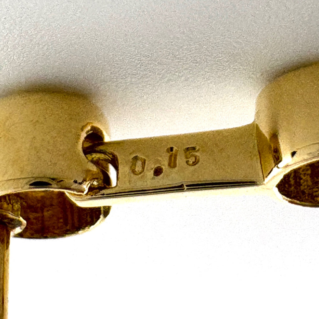 メレダイヤ デザインピアス YG イエローゴールド ピアス K18 ダイヤモンド レディース ノンブランドジュエリー 【中古】nbjwl