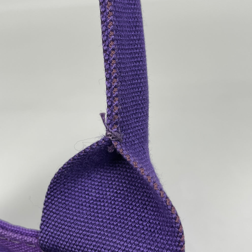 プラダ カナパ トート ロゴ ハンドバッグ トートバッグ キャンバス パープル レディース 【中古】brbag