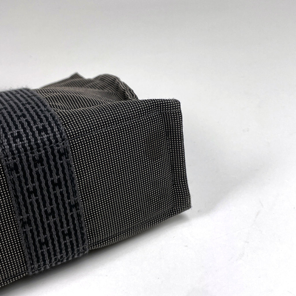 エルメス エールライン トート PM ハンドバッグ トートバッグ ナイロンキャンバス グレー レディース 【中古】brbag