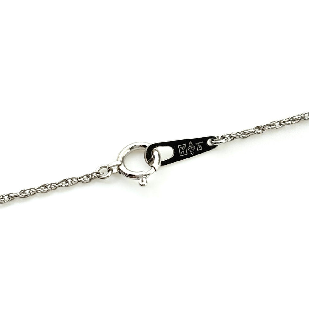 エメラルド デザインネックレス プラチナ ペンダント ネックレス Pt850 エメラルド ダイヤモンド レディース 【中古】nbjwl