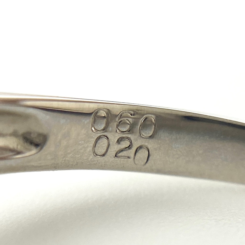 ルビー デザインリング プラチナ 指輪 メレダイヤ リング 14.5号 Pt900 ルビー ダイヤモンド レディース 【中古】nbjwl