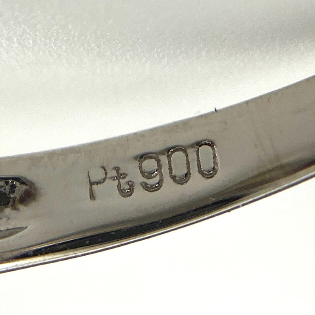 ルビー デザインリング プラチナ 指輪 メレダイヤ リング 14.5号 Pt900 ルビー ダイヤモンド レディース 【中古】nbjwl