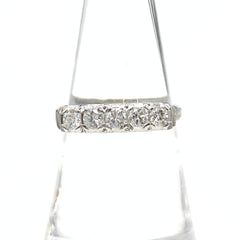 【状態良好】 メレダイヤ リング プラチナ 指輪 13号 Pt850 ダイヤモンド レディース 【中古】nbjwl