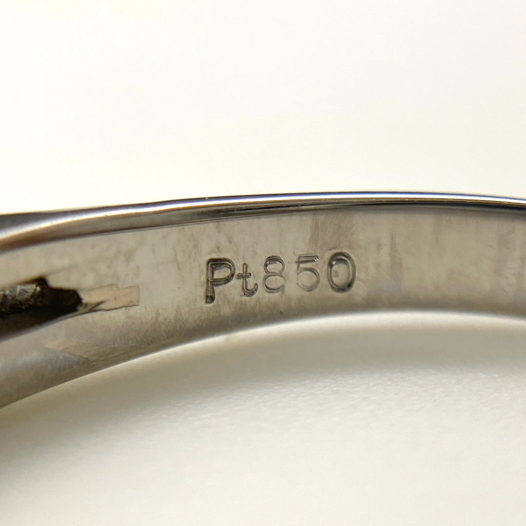 【状態良好】 メレダイヤ リング プラチナ 指輪 13号 Pt850 ダイヤモンド レディース 【中古】nbjwl