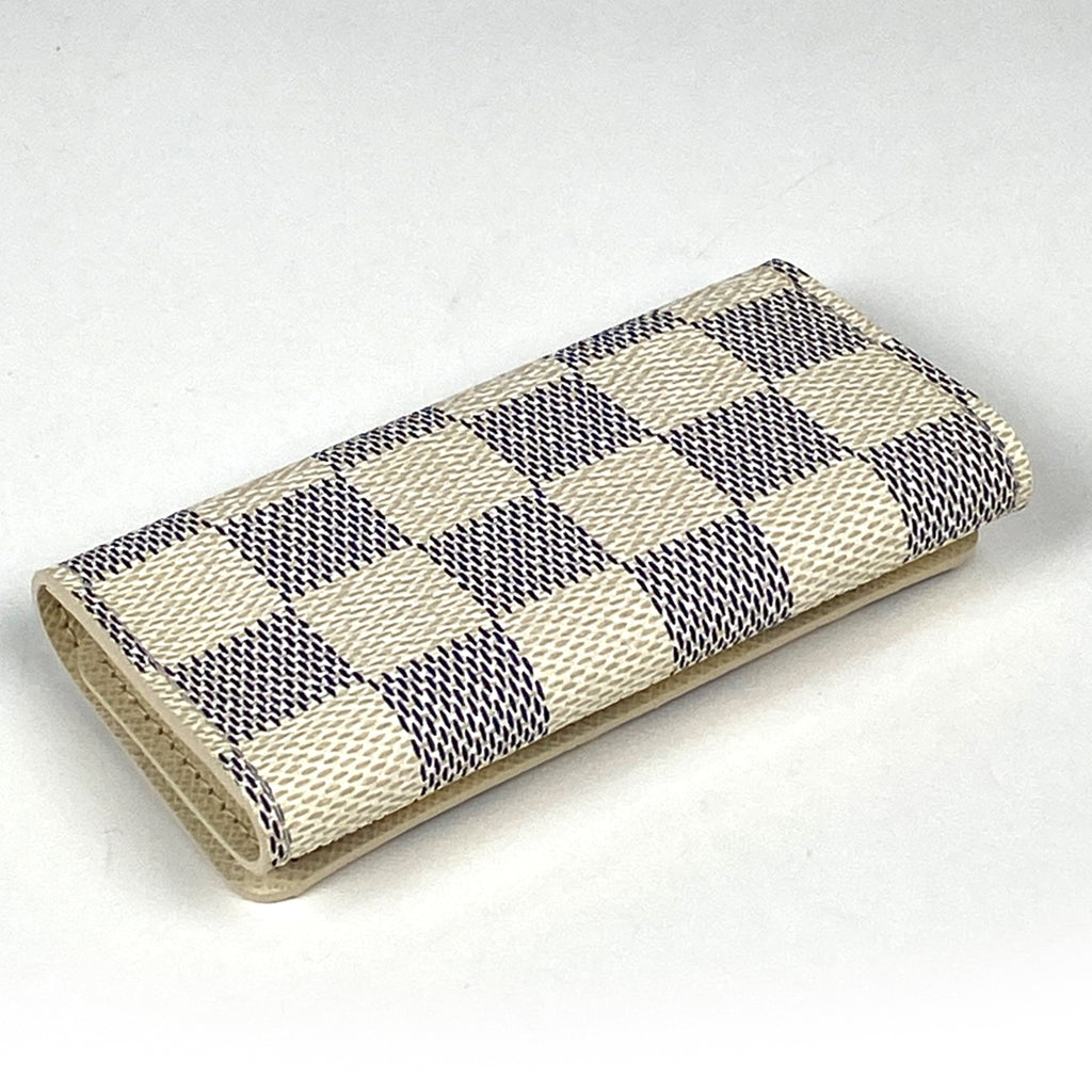 ルイ・ヴィトン ミュルティクレ 4 鍵入れ キーホルダー キーケース ダミエアズール ホワイト N60020 レディース 【中古】brbag