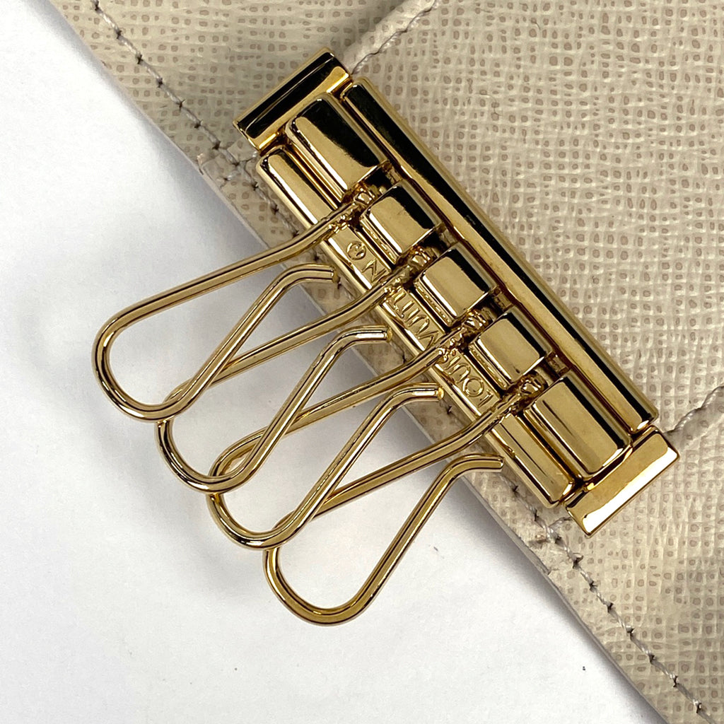 ルイ・ヴィトン ミュルティクレ 4 鍵入れ キーホルダー キーケース ダミエアズール ホワイト N60020 レディース 【中古】brbag