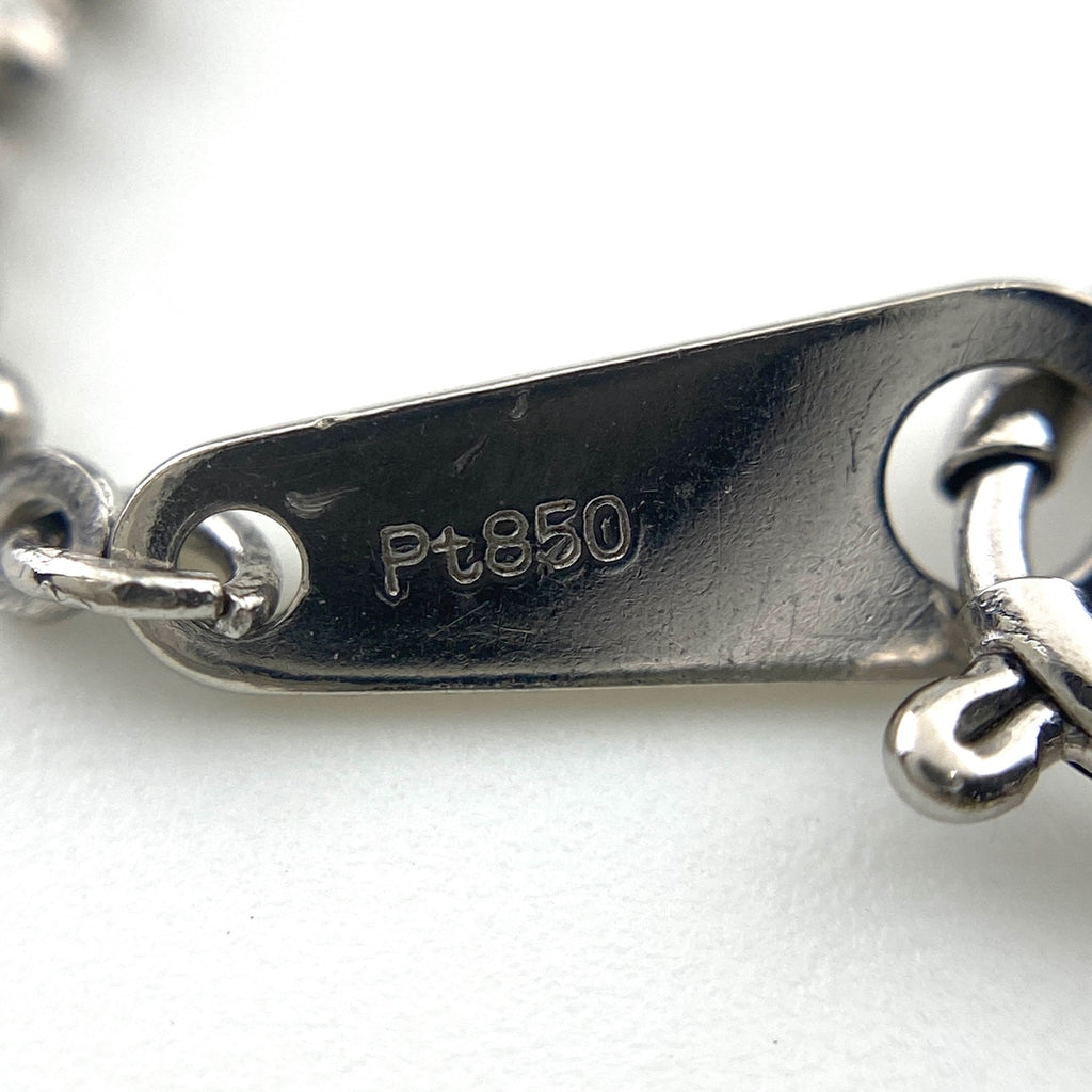 ダイヤモンド デザインネックレス プラチナ ペンダント ネックレス Pt1000 Pt850 ダイヤモンド レディース 【中古】nbjwl