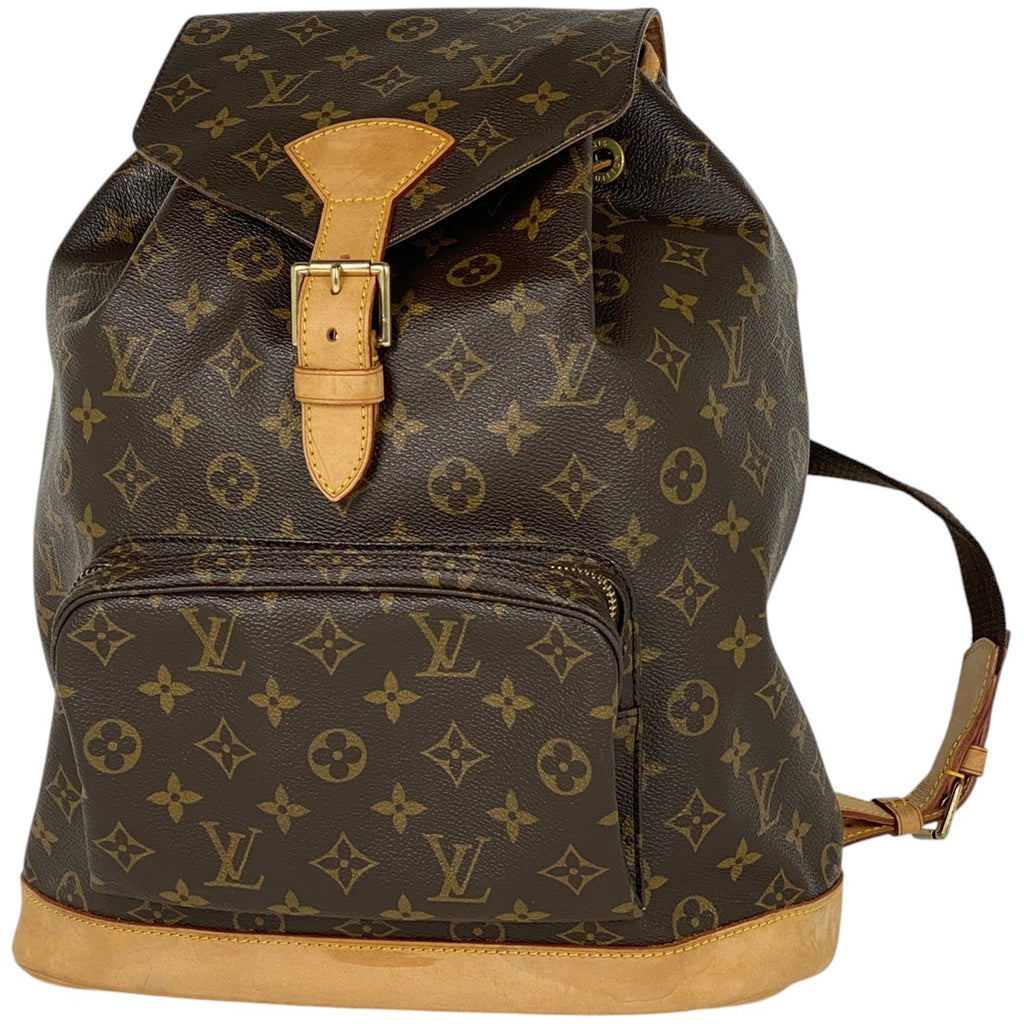 ルイ・ヴィトン モンスリ GM バックパック デイパック リュック モノグラム ブラウン M51135 レディース 【中古】brbag