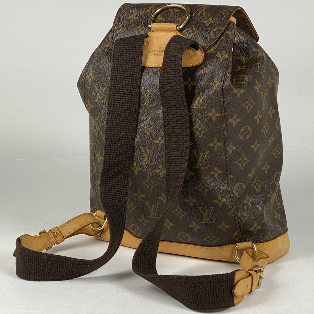 ルイ・ヴィトン モンスリ GM バックパック デイパック リュック モノグラム ブラウン M51135 レディース 【中古】brbag