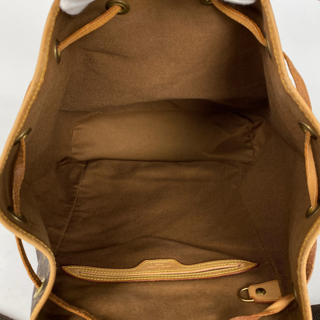 ルイ・ヴィトン モンスリ GM バックパック デイパック リュック モノグラム ブラウン M51135 レディース 【中古】brbag