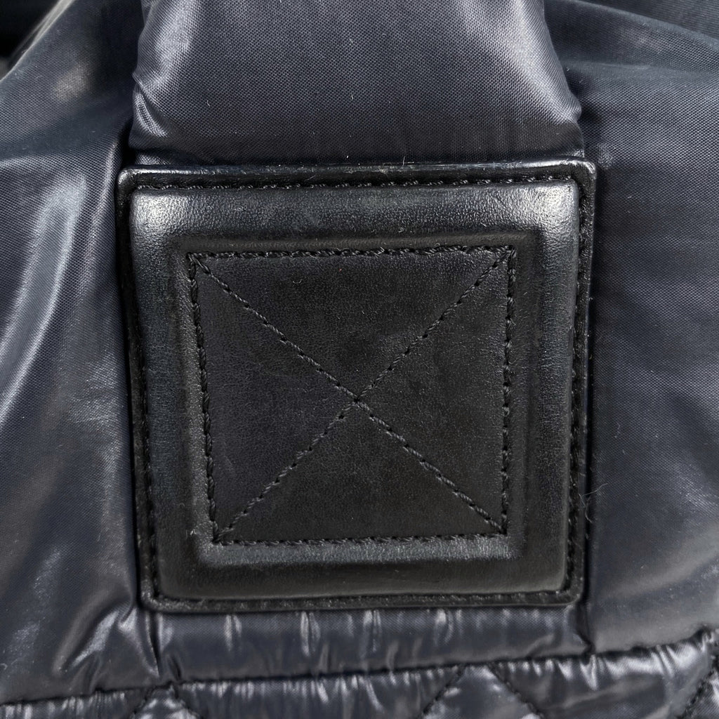 シャネル コココクーン ミディアム トートバッグ ココマーク ハンドバッグ トートバッグ ナイロン ブラック A48611 レディース 【中古】brbag