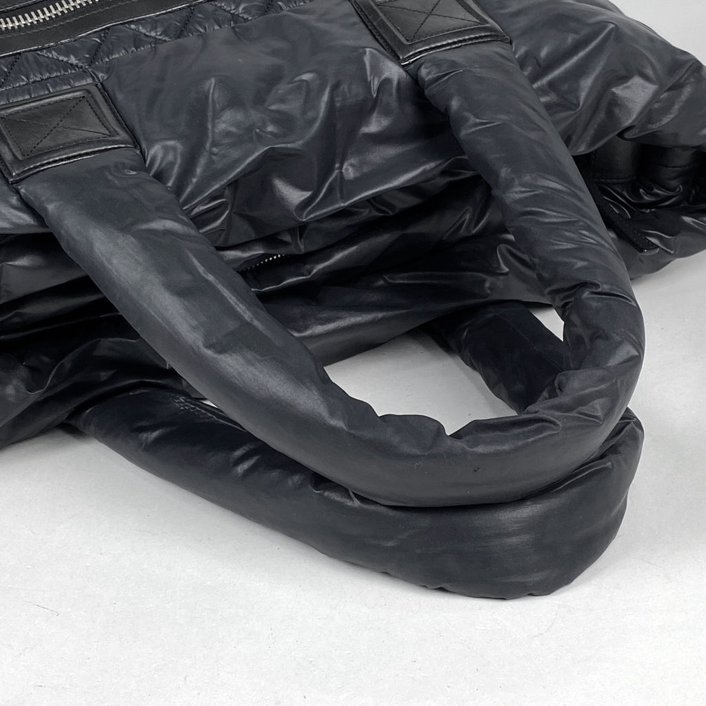 シャネル コココクーン ミディアム トートバッグ ココマーク ハンドバッグ トートバッグ ナイロン ブラック A48611 レディース 【中古】brbag