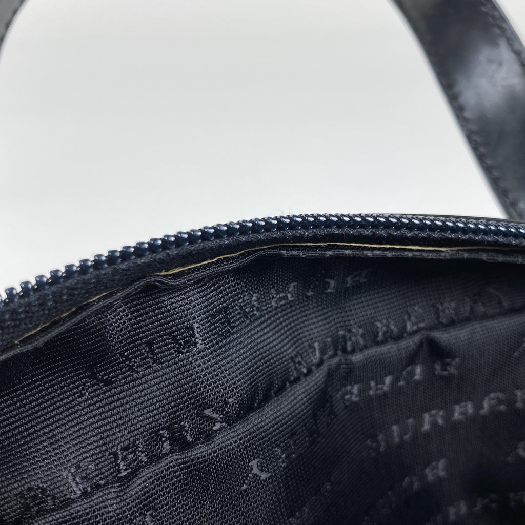 バーバリー チェック柄 ハンドバッグ コーティングキャンバス ベージュ レディース 【中古】brbag