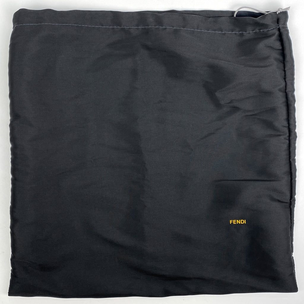 フェンディ ズッキーノ柄 ショルダーバッグ マンマバケット ワンショルダー ショルダーバッグ キャンバス ブラック 8BR001 レディース 【中古】brbag
